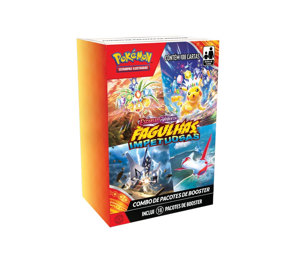 Pokémon TCG, Mini Display Escarlate E Violeta 8 Fagulhas Impetuosas