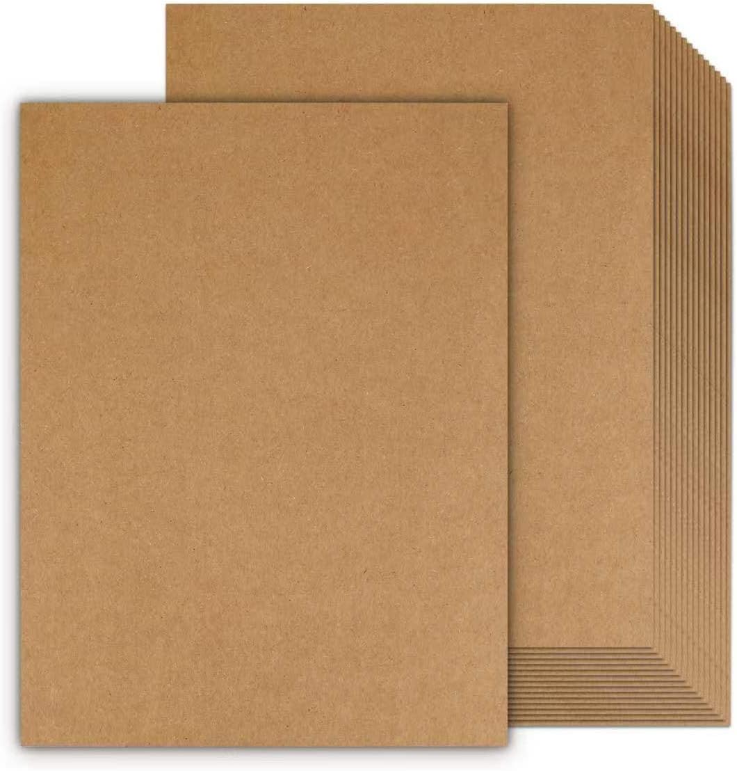 Kraft Paper, 350GSM Size A4 50 Sheets, Thick Brown Card Paper, Craft Making Gift Packing Business Card Print Paper, Thicker Paper