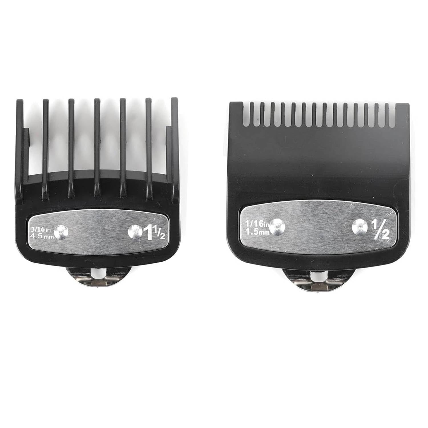 2 Pcs Clipper Guards for Wahl Clippers – Sizes 0.5 & 1.5, Replacement Hair Clipper Guide Combs – Durable and Precise Fit