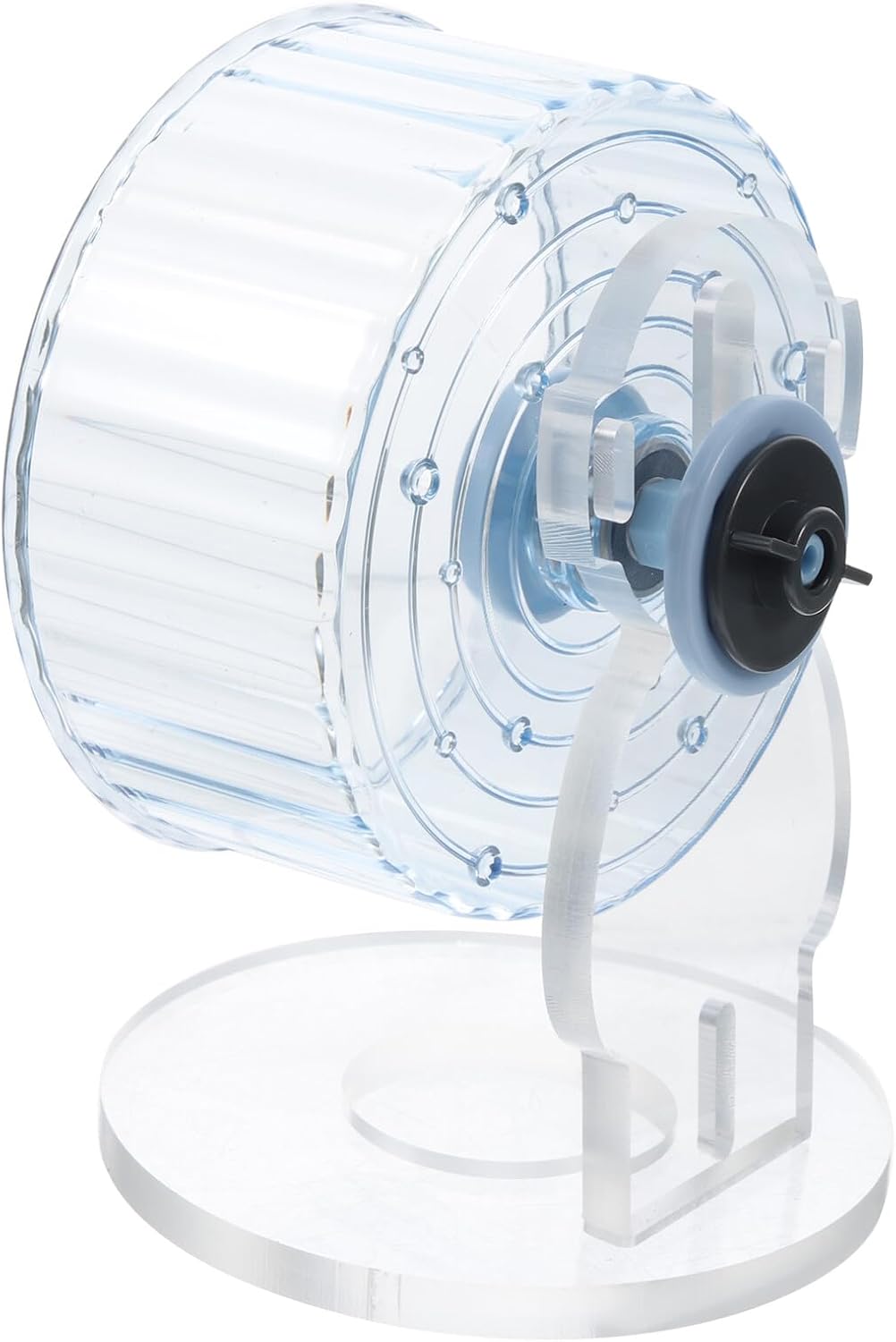 NUOBESTY Silent Hamster Wheel with Stand 12.5cm Blue Exercise Wheel for Small Animals Guinea Pig Pet Supply