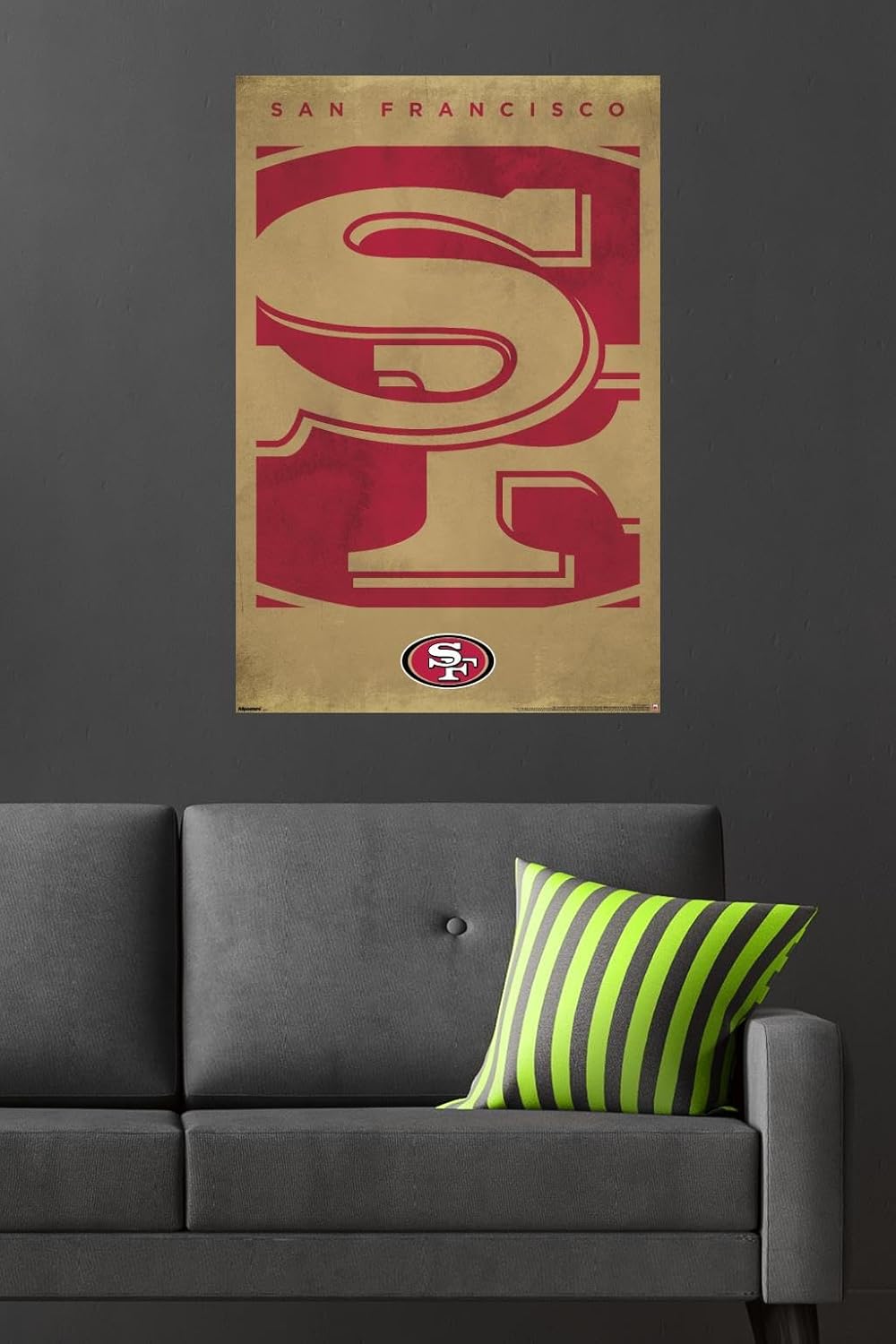 NFL San Francisco 49ers - Logo 25 Wall Poster, 34L" x 22.4W", Unframed Version - Image 4