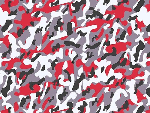 Miniatura 3 de Rvinyl Dash Kit Decal Trim Compatible with Mazda 626 1998-2002 - Camo (Red Carmine Flecktarn)