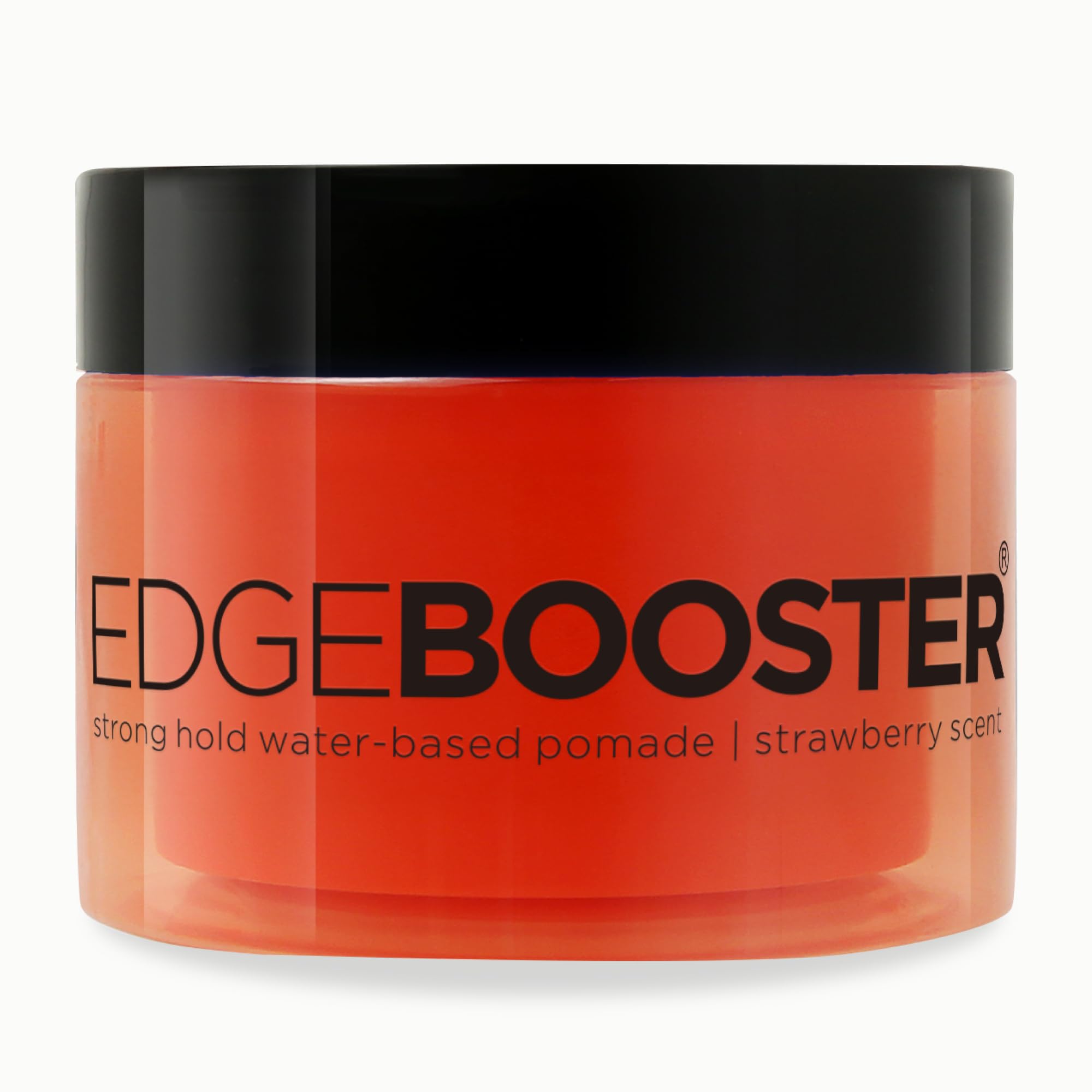 Edge Booster Style Factor Strong Hold Water Base Pomade- Excellent for Taming & Braiding Hair (Strawberry, 3.38oz)