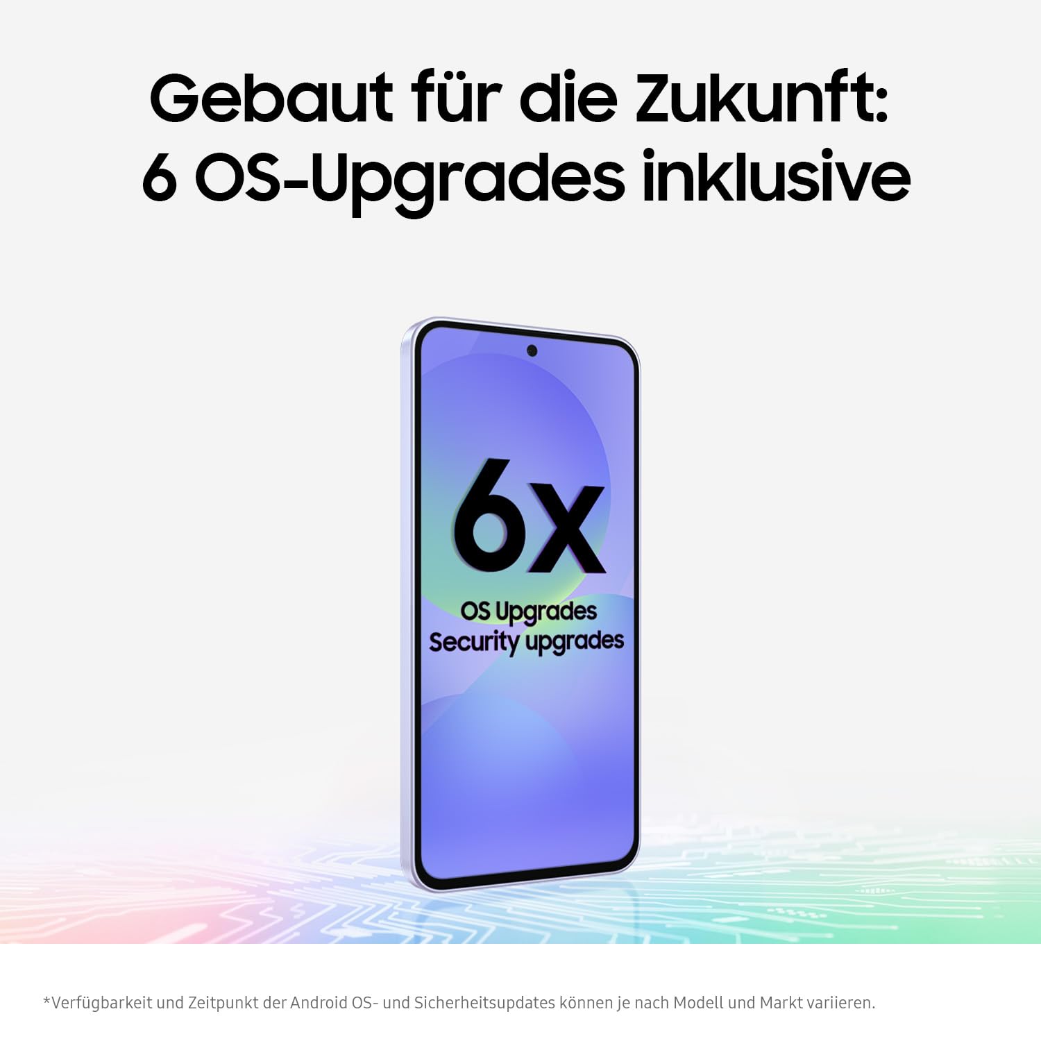 Samsung Galaxy A36 5G AI Smartphone ohne Vertrag, Simlockfreies AI Handy mit Android, 8 GB RAM, 256 GB Speicher, 50-MP-Kamera, Awesome Lime, 2,5 Jahre Herstellergarantie [Exklusiv auf Amazon]