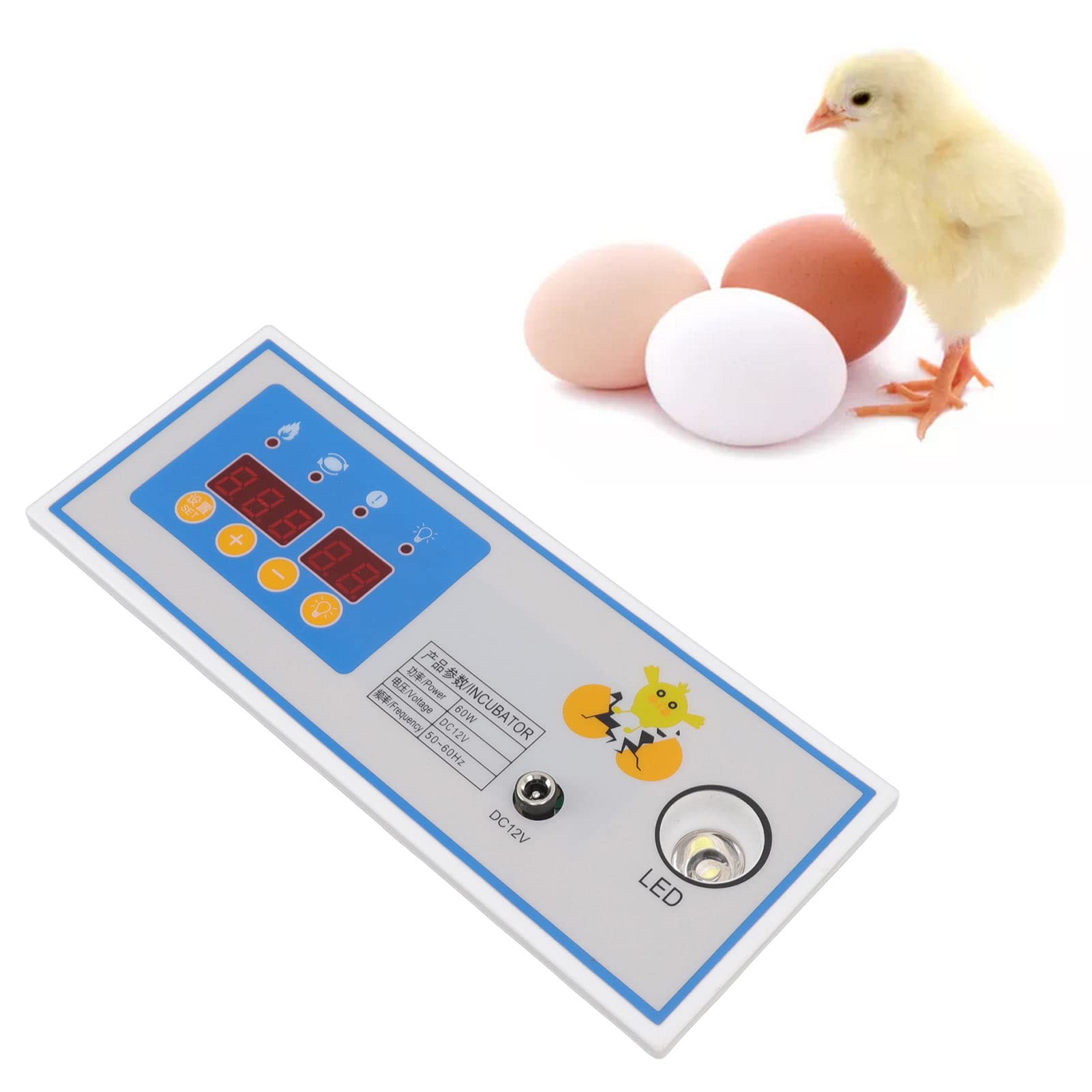 Termostato de incubadora automático de plástico, 60W, 12V, controlador de temperatura para Mini accesorio de incubadora