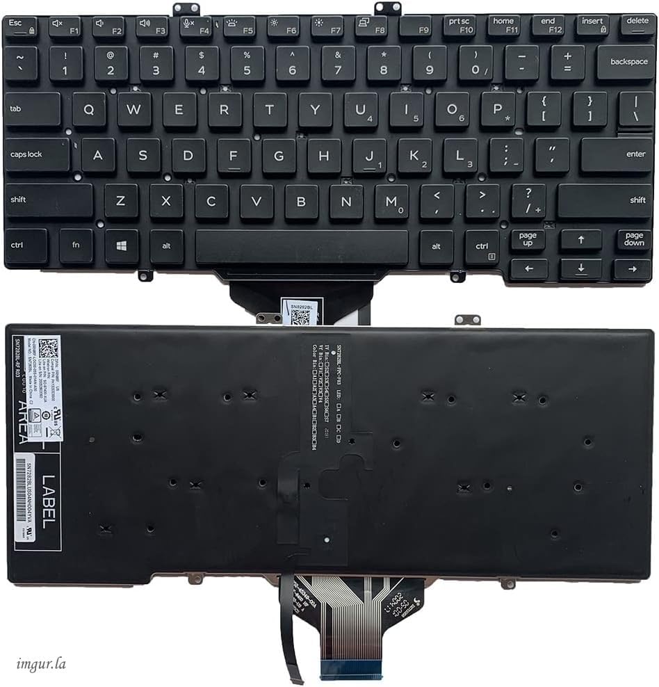 Laptop Replacement US Layout Keyboard Backlight for Dell Latitude 5401 P98G 7400 E7400 7410 3400 Series Laptop 00K1C8 V141025AR1 RN86F 0RN86F