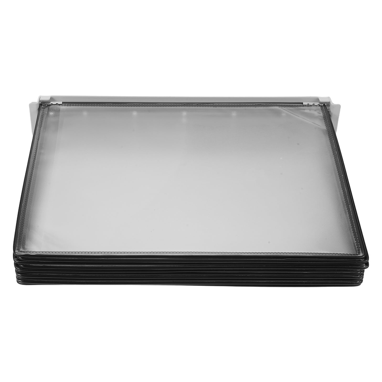 Magnetischer Wand Aktenhalter mit 10 Fächern für A4 Dokumente Stabiler Papierorganizer aus Eisen und Pvc für Kühlschrank und Büroorganisation