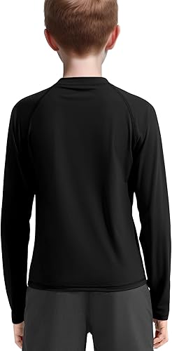 Miniatura 3 de Camiseta de natación de manga larga con protección solar UPF 50+, secado rápido, para niños y jóvenes