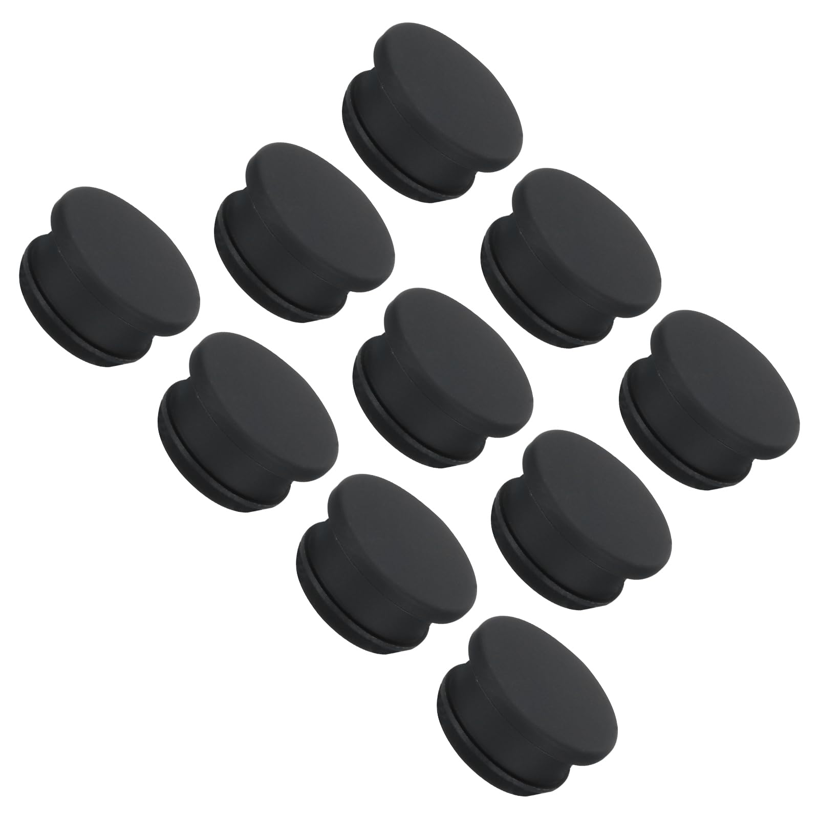 MECCANIXITY Silicone Snap in Locking Hole Plugs Rubber Panel Seal Cover Flush Type Panel Round for Kitchen Rubber Bulkheads Waterproof Sealing Plugs