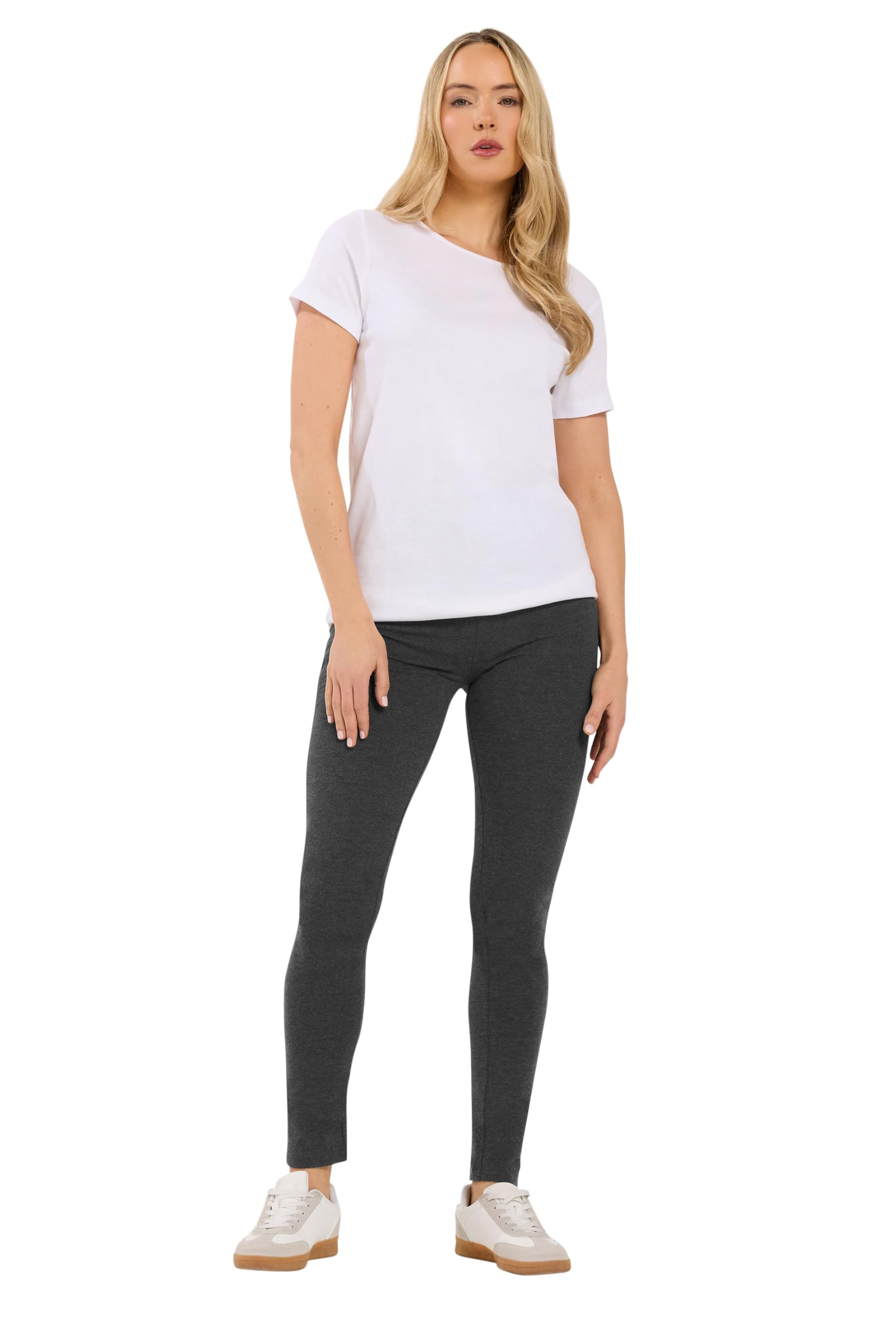 Long Tall Sally Women's Charcoal Tall Pocket Leggings In Size 14