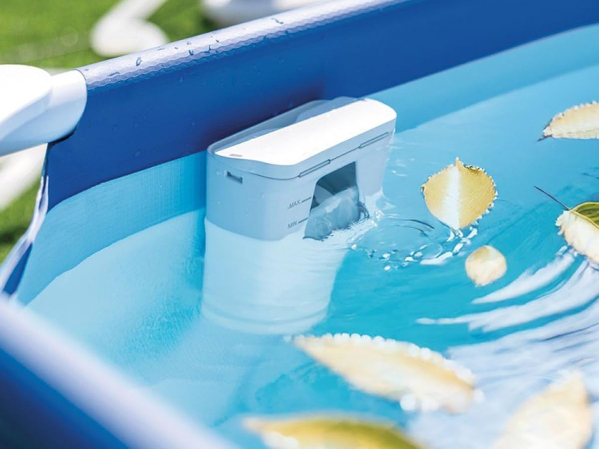Intex 48404GN Rechteckige Hunde Rahmen Pool, Blau, 229 x 152 x 45,7 cm