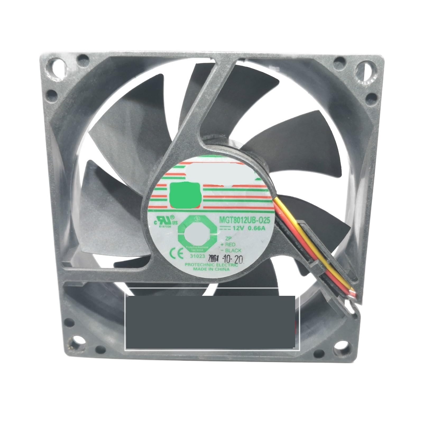 TYHUJKKL MGT8012UB-O25 8025 12V 0.66A air flow cooling fan
