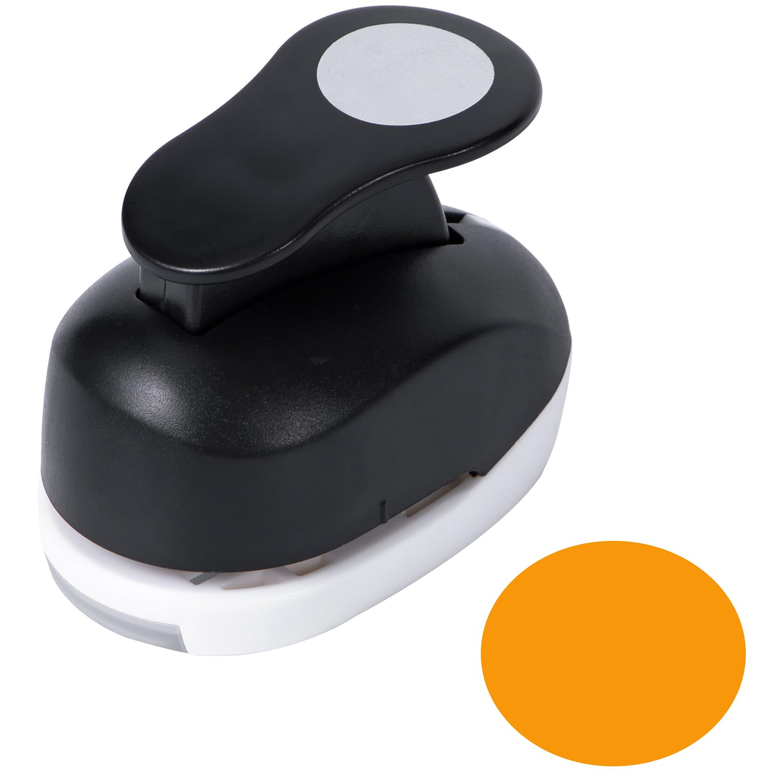 1 Inch Circle Punch, Paper Hole Punch for Crafts, Cardstock, Brand Label, Gift Wrapping, Greeting Cards and Scrapbooks, Black