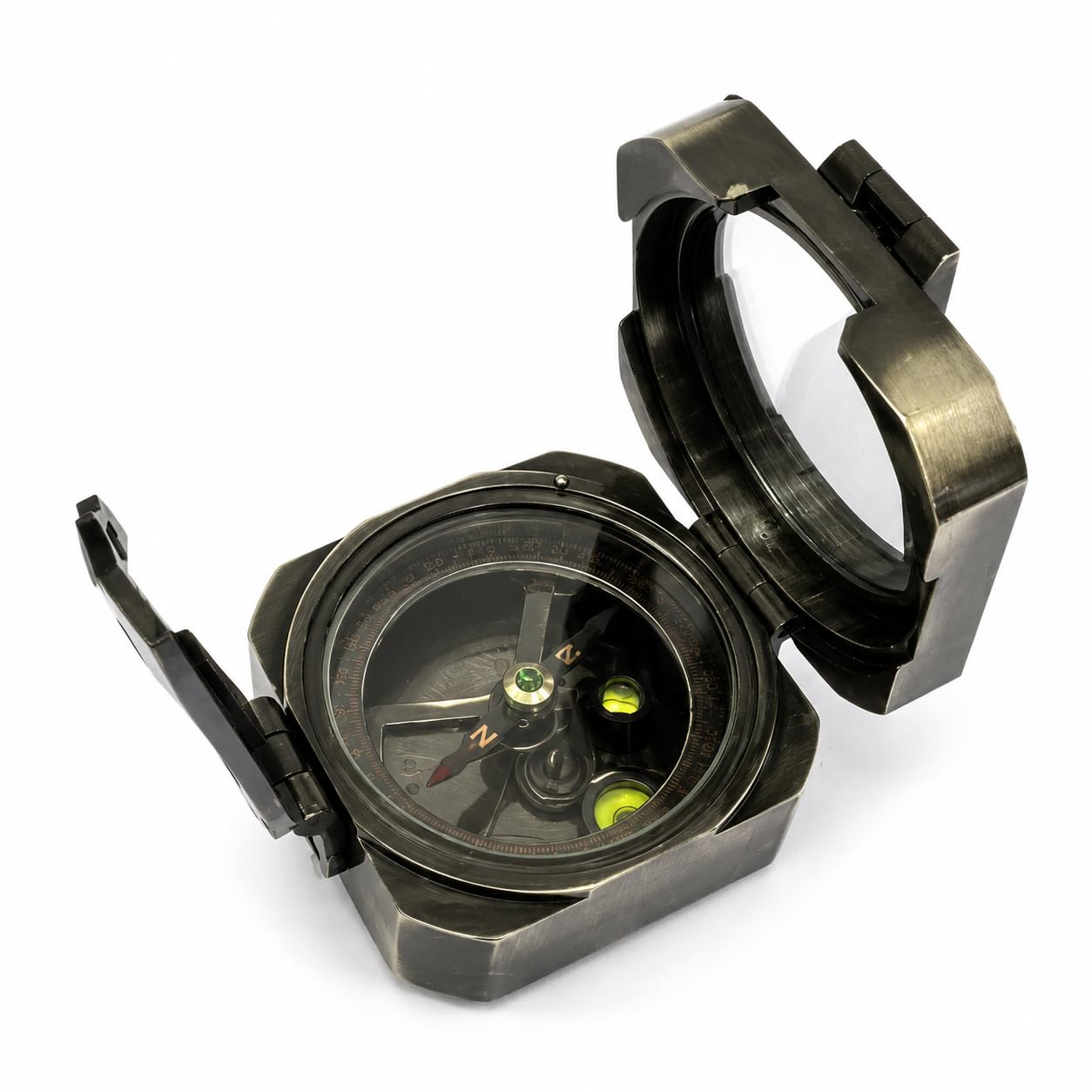 THOR INSTRUMENTS Boussole en laiton vintage Brunton Surveying Nautique Boussole pour navigation/voyage/randonnée/suivi/camping Outil de survie en plein air