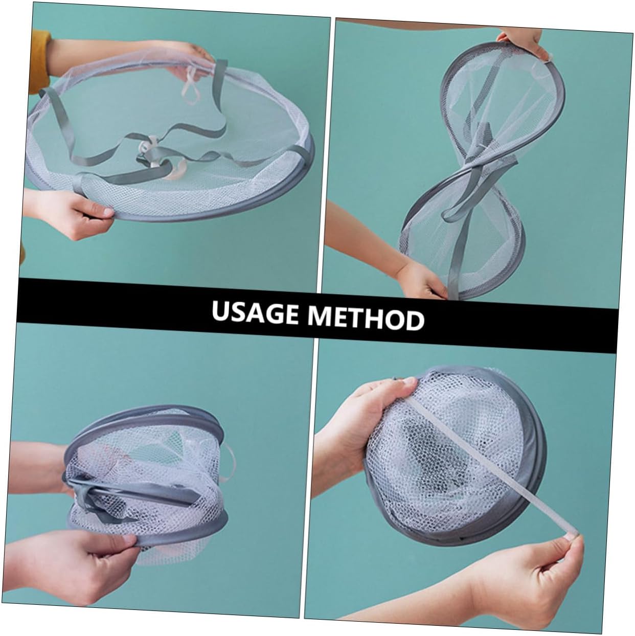 3pcs Clothes Drying Basket Sock Hangers Mesh Laundry Tuck Net for Sweaters Household Air Drying Rack Flat Net