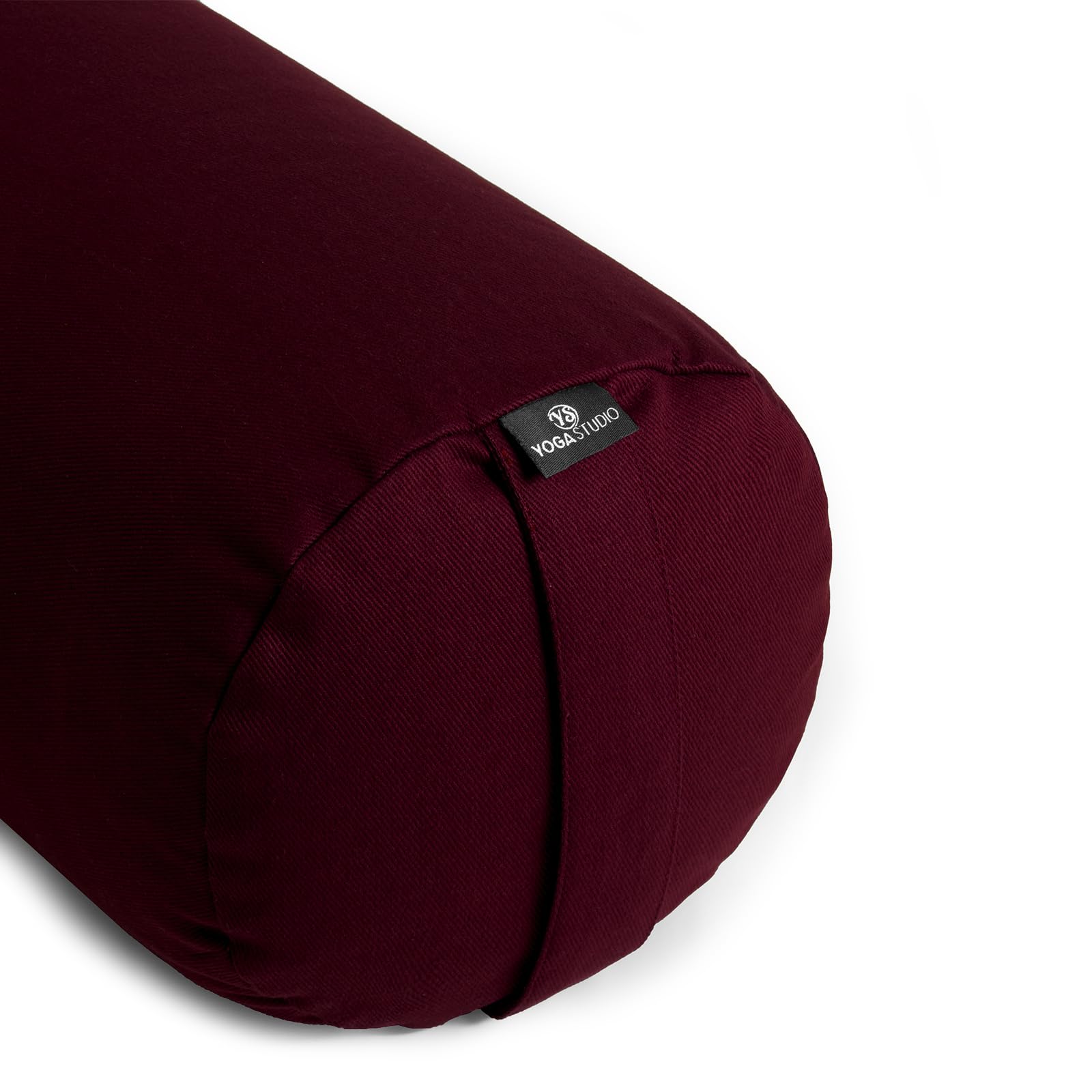 Yoga Studio Lotus Kissen, Baumwolle, mit YKK-Reißverschluss, 23 x 61 cm, Bio-Buchweizen