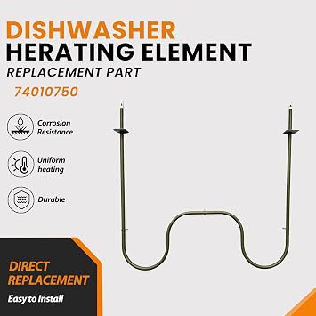 74010750 WP74010750 Oven Broil Element Compatible With Jenn-Air Electric Slide-In Range,Replacement 74003039,7406P425-60,WP74010750VP,1184162,AP6011209,PS11744404,EAP11744404