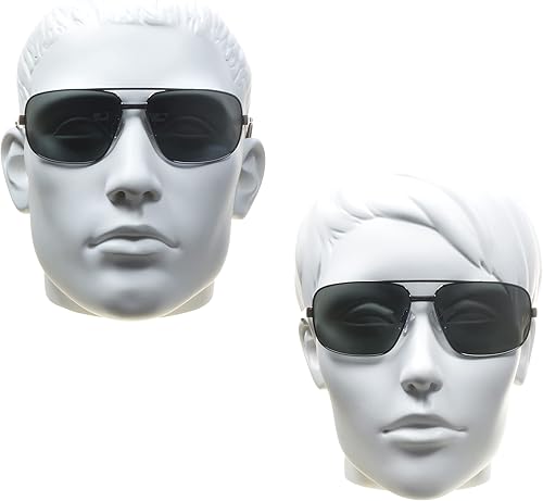 Miniatura 3 de proSPORT Gafas de sol bifocales polarizadas de aviador cuadrado para hombres. Lectores de línea casi invisibles