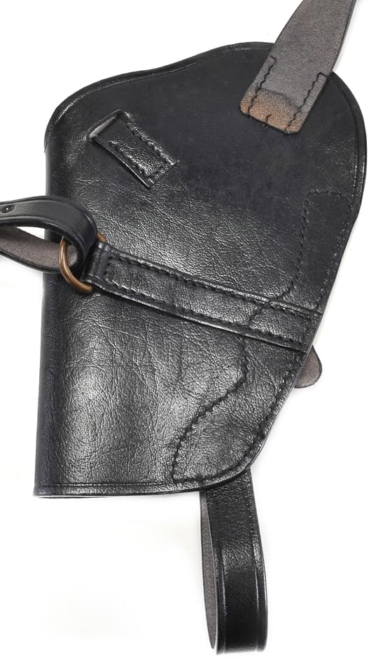 World War Supply Black Leather Shoulder Holster with Shell Loops fits Taurus Judge Public Defender Poly