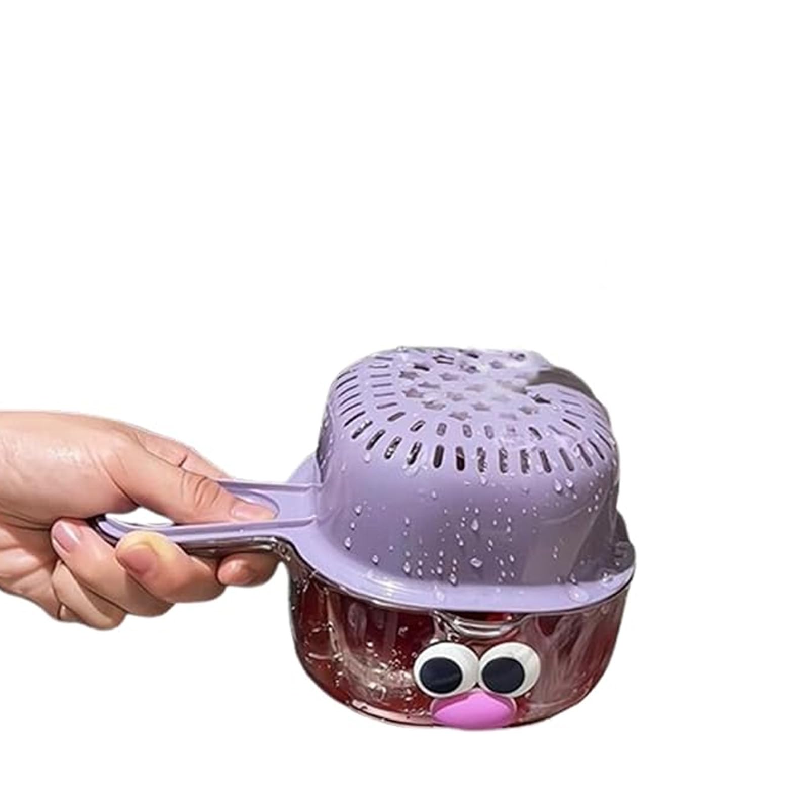 hogtnd Plastic Draining Basket with Convenient for Efficient Washing of Fruit and Kitchen Plastic Strainer