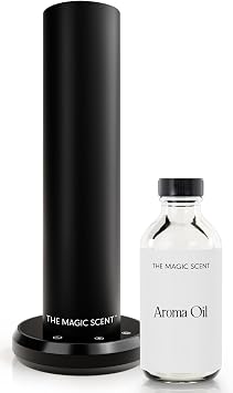 The Magic Scent Bluetooth Diffuser Smart Ultra-Quiet Cold-Air Waterless Scent Diffuser for Home, Hotel, Office - Programmable Intensity & Timer - Premium Aroma Oil Included