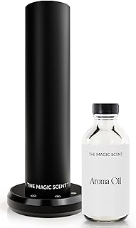 The Magic Scent Bluetooth Tower Diffuser Home & Office - Smart Ultra-Quiet for Home & Hotel - Waterless Cold-Air Programmable Professional Diffuser Machine - Essential Aroma Oil Included