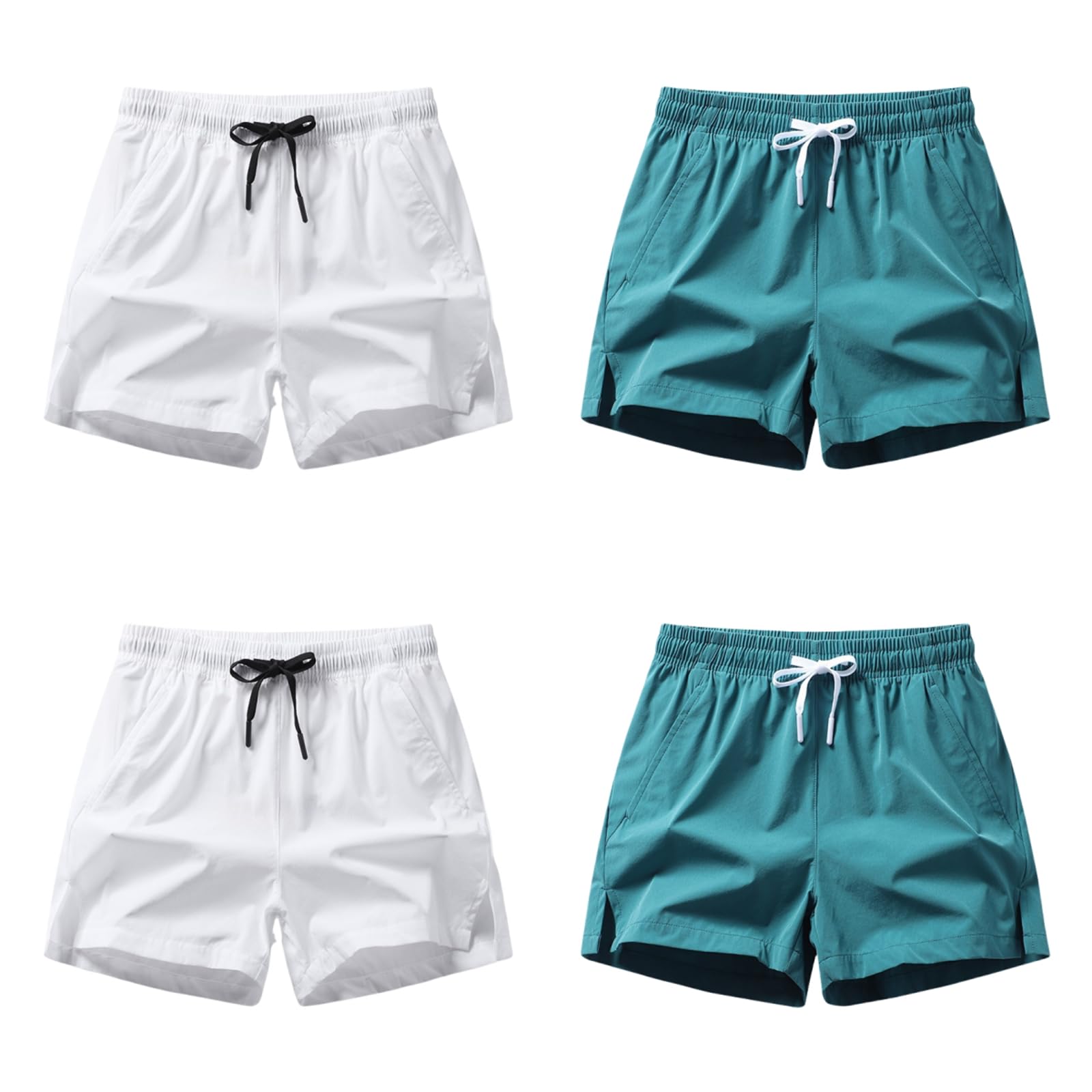 Męskie spodenki do biegania 13 cm szybkoschnące oddychające z kieszenią, męskie spodenki sportowe ze sznurkiem na co dzień z elastyczną talią z wkładką