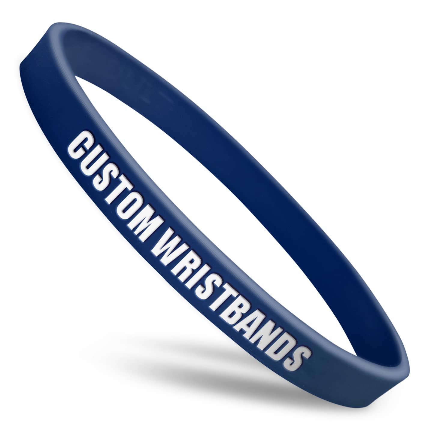 Ultra Thin Wristbands | Fully Customizable | Great For Events, Fundraisers & Promotions | 1/4" Wide | 100% Silicone | Available In Bulk