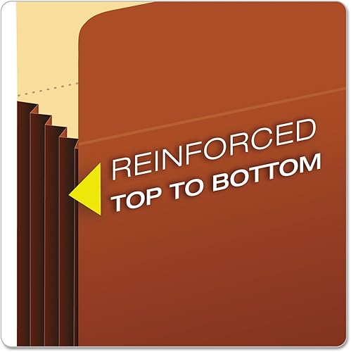 Miniatura 4 de Globe-WeisPendaflex Tyvek - Bolsillos para archivadores, expansión de 3.5 pulgadas, tamaño legal, 10 unidades, marrón (64264)