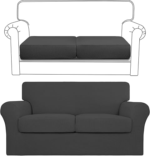 Easy-Going Paquetes de 2 fundas de cojín para sofá biplaza