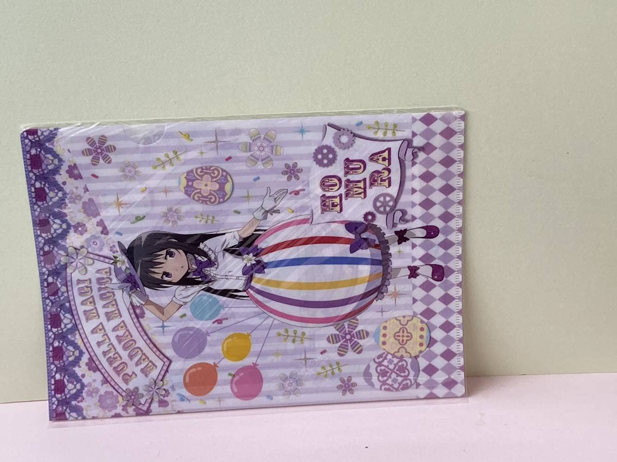 まどマギ　ローソン限定描き下ろしクリアファイル　まどか　ほむら 魔法少女まどか☆マギカ 10周年×ローソン クリアファイル 暁美