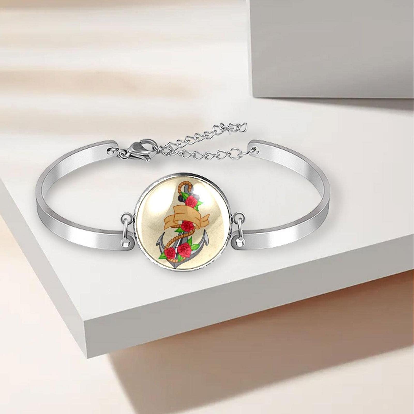 Schmuckarmband, Damen lieben Armbänder Geschenke für ihre Frauen Mutter weißer Welpe Grün