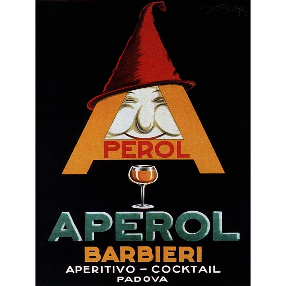 Wee Blue Coo Commercial Advert Aperol Aperitif Alcohol Italy Art Print Poster Wall Decor 12X16 Inch