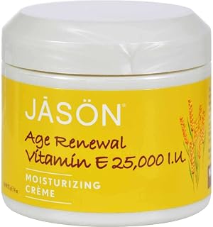Age Renewal Vitamin E Creme 25,000 IU Jason Natural Cosmetics 4 oz Cream