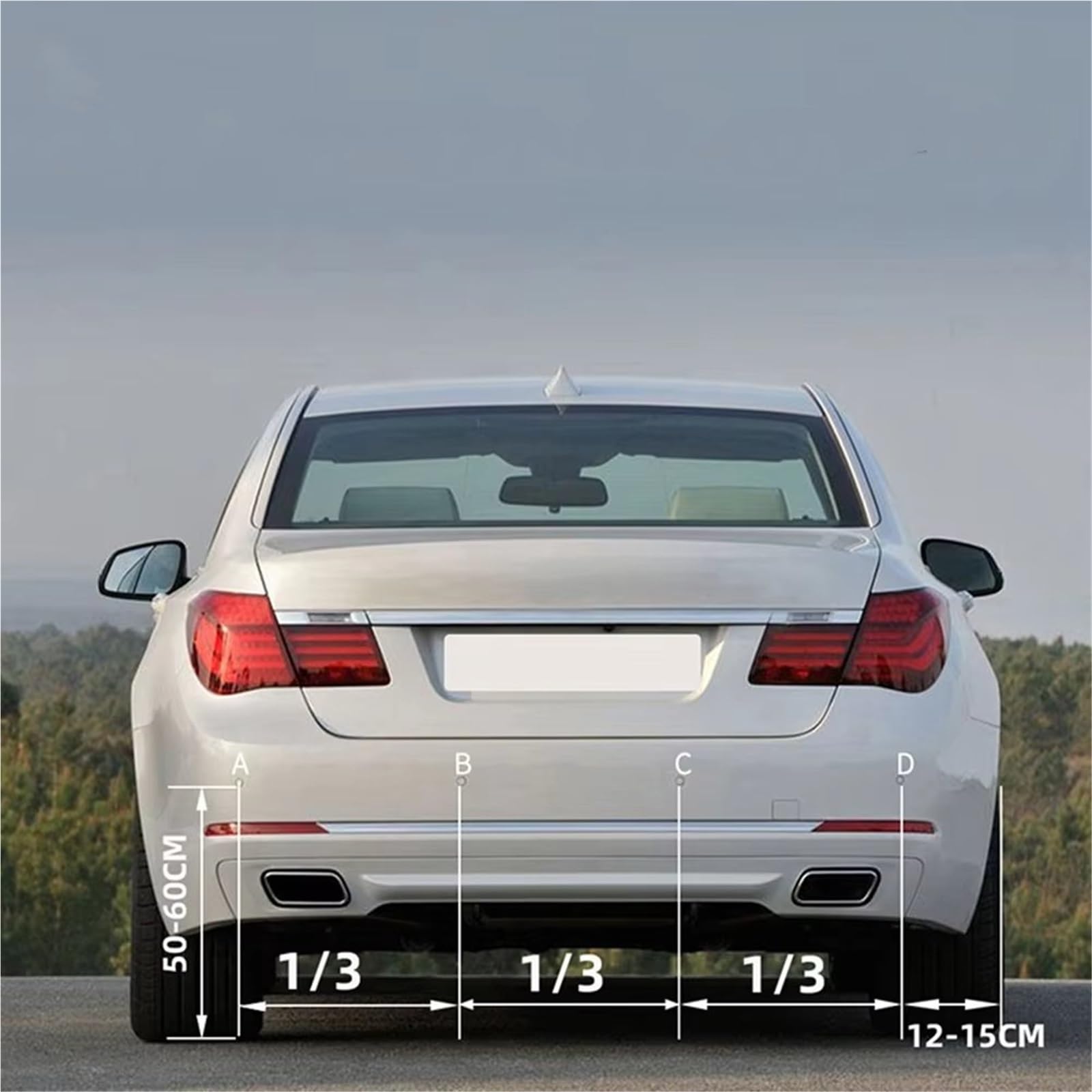 Aparcamiento asistido Sensores Estacionamiento Automóvil Kit Estacionamiento Pantalla 4 Sensores 22 Mm Retroiluminación Monitoreo Radar Respaldo Marcha Atrás 12 V Sensores Estacionamiento(Gray)