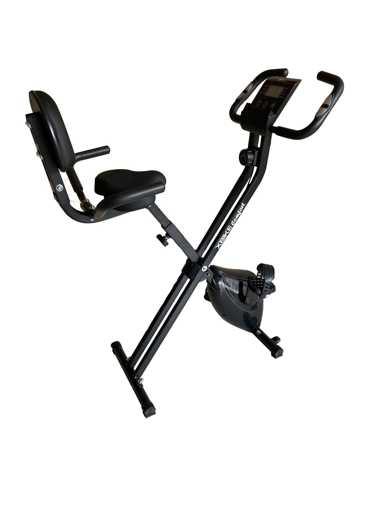 Cyclette da casa pieghevole con schienale COMFORT FD Sport X-Bike | Cyclette da camera | Fitness per l'allenamento a casa | Cyclette a resistenza magnetica | Bicicletta con schienale