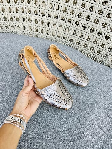 Image of Macarena Collection Womens Shoes Leather Sandals for Women | Huarache Handmade Mexican Sandals | Comfortable & Stylish Womens Sandals 2167