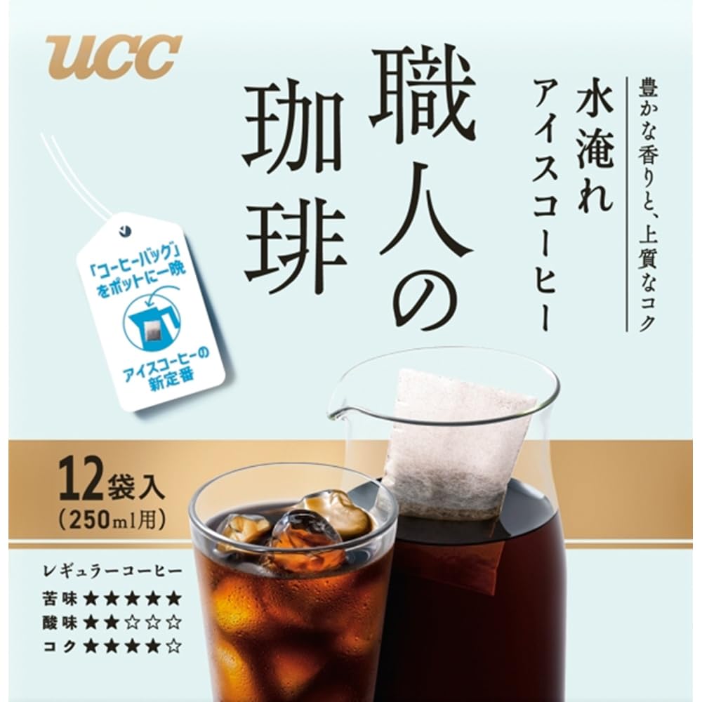 Amazon.co.jp: UCC 職人の珈琲コーヒーバッグ水淹れアイスコーヒー 12