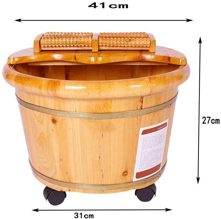Bañera de pies de madera para masaje y relajación miniatura 4