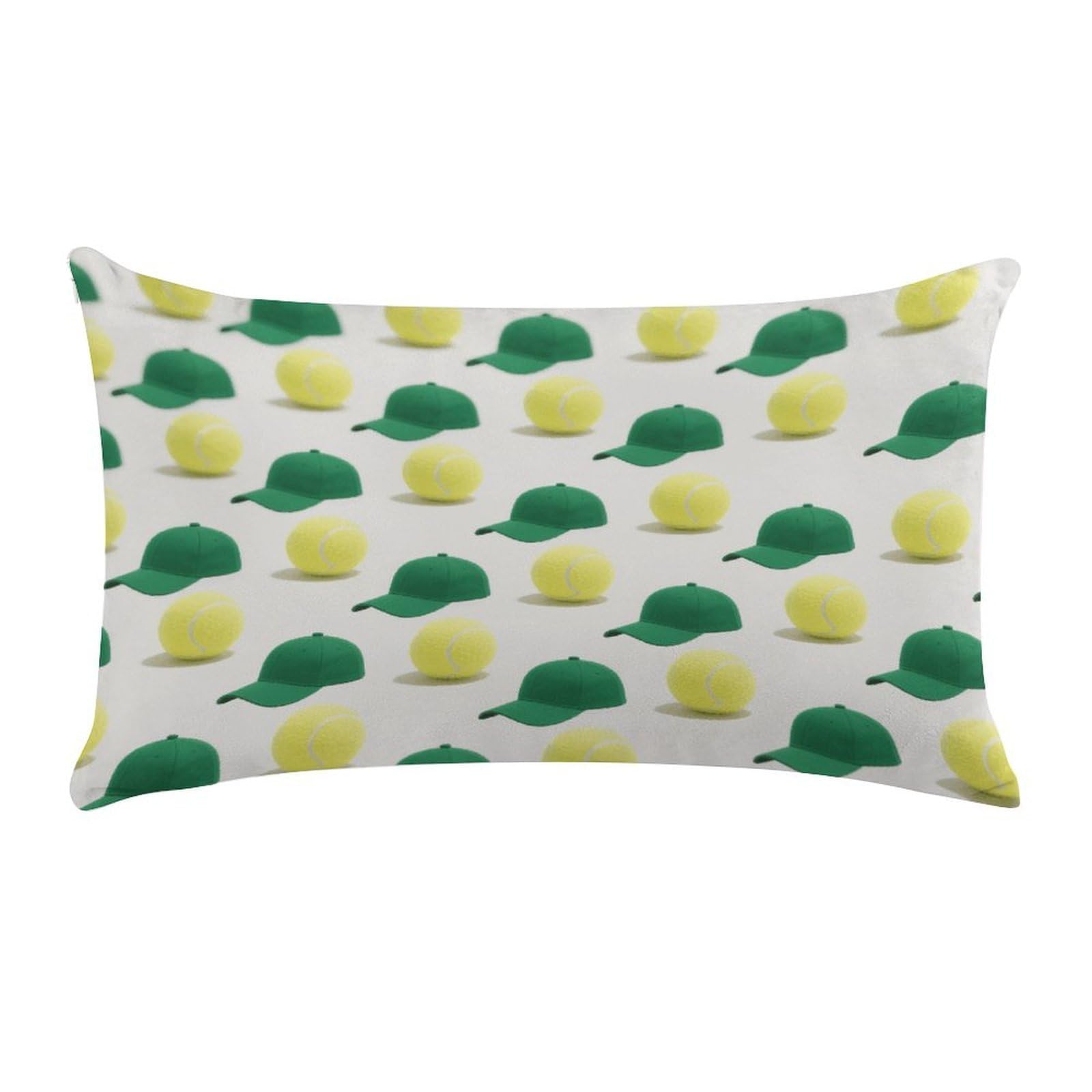 Tennis Pillow Cases Super Soft Pillowcase with Zipper Cozy Throw Pillow Cover Exquisite Luxury Long Pillow Sham Anti-Fading Detachable Breathable Pillow Protector
