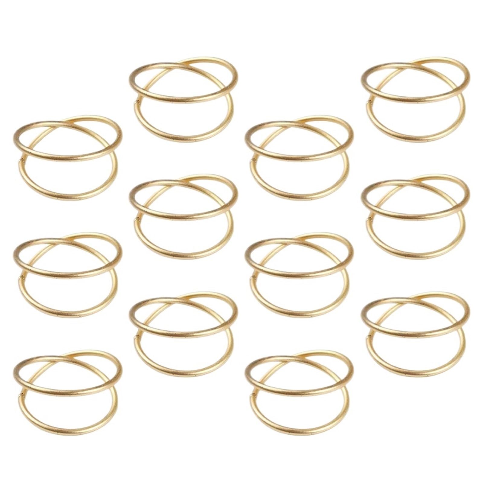 Edvkrgqx Golden Table Decor Napkin Rings, Napkin Rings 20Pcs Multicolor Alloy Hollow Banquet Party Wedding Christmas Birthday Decor