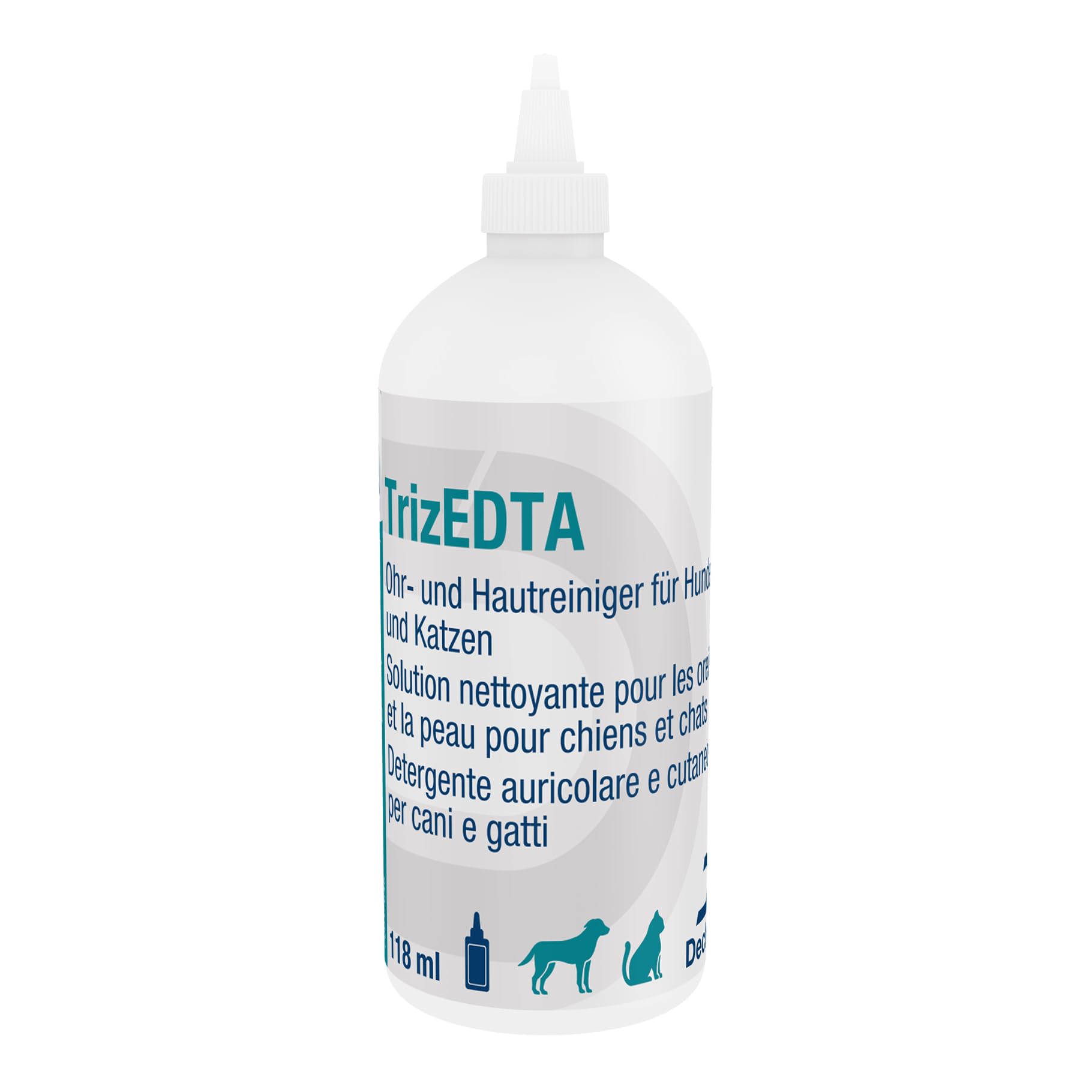 Dechra TrizEDTA Ohr- und Hautreiniger | Doppelpack | 2 x 118 ml | Für Hunde und Katzen