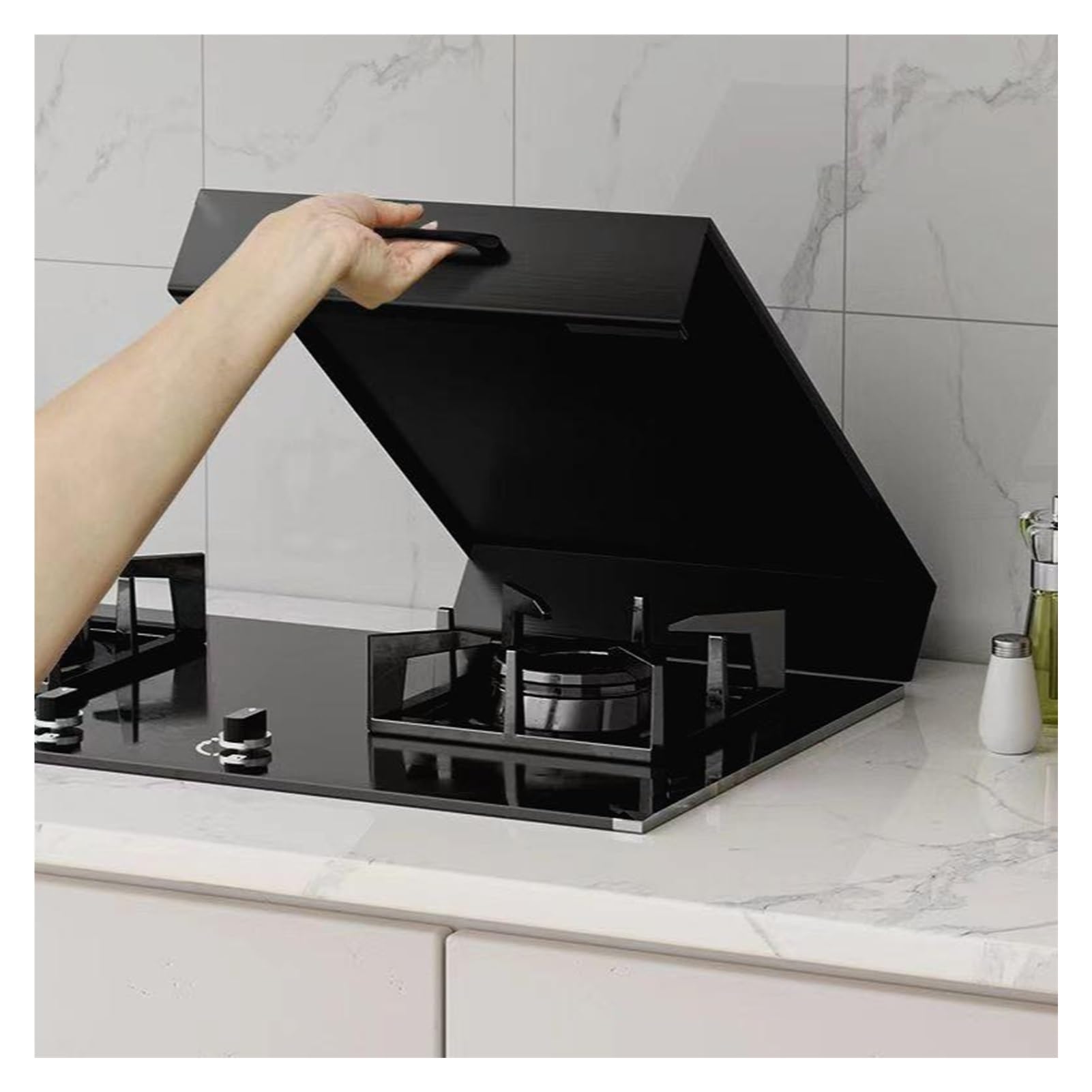 Funda multifuncional para estufa eléctrica para caravana, estante de cocina antideslizante con asas, protector de estufa de gas, 35 x 48 x 7 cm, perfecto para camping y uso doméstico