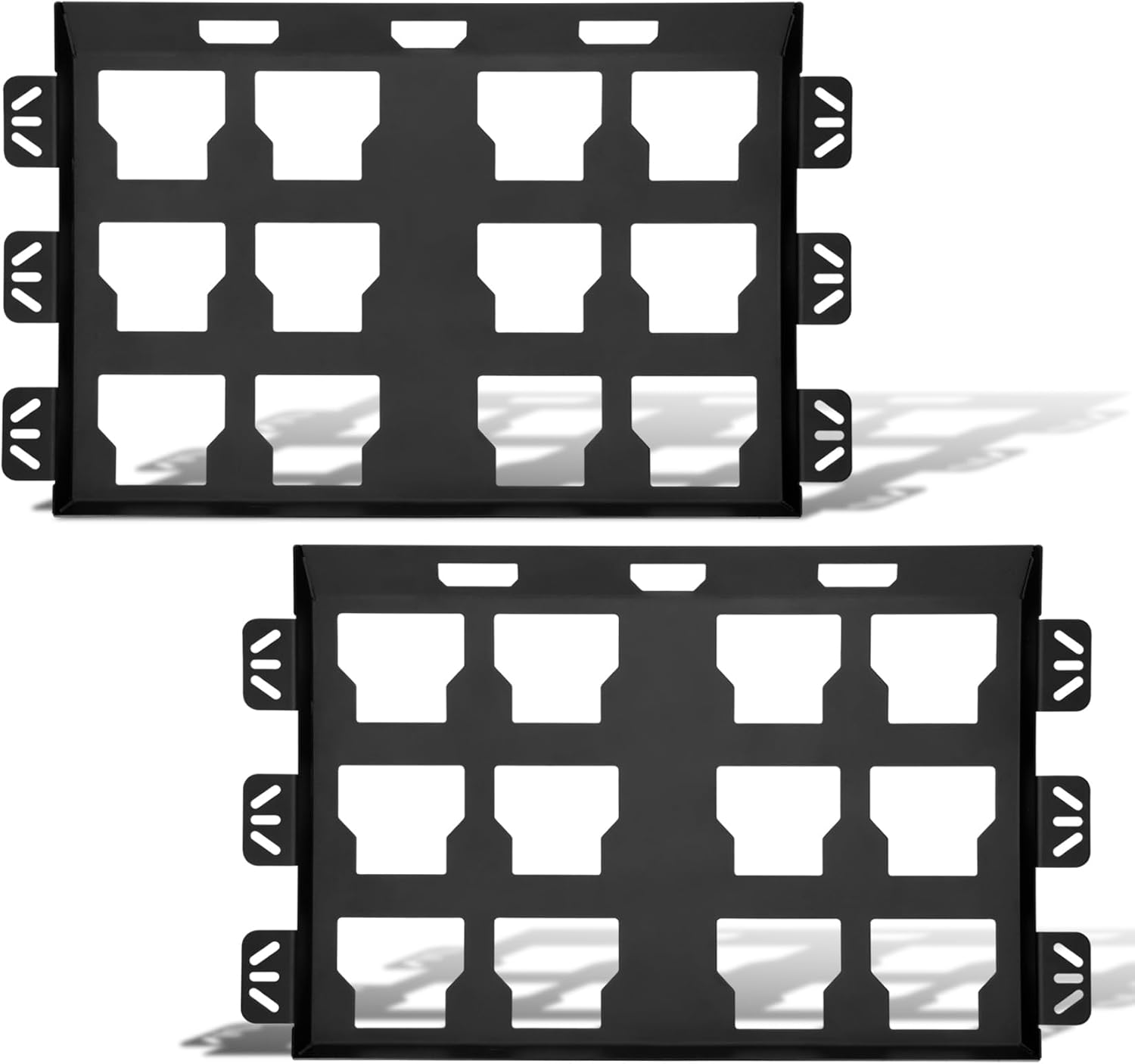 Mounting Plate Compatible with Milwaukee Packout Toolboxes, 48-22-8486 for Milwaukee Mounting Plate, Full Metal Powder Coated Packout, Tool Storage Organizer System (2 Full Width)