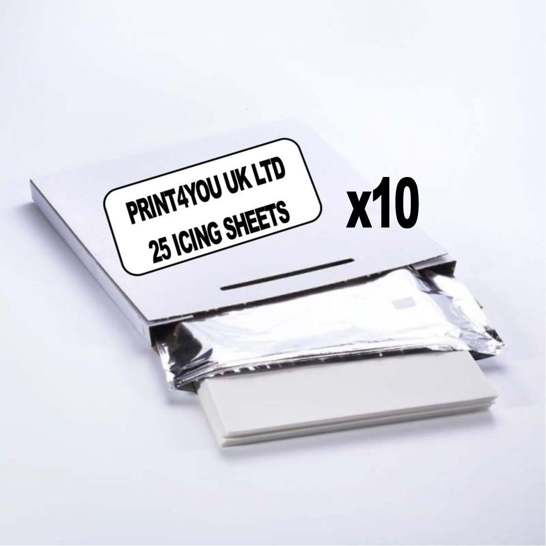 A4 Size Decor Plus icing sheets (packs of 25) (2,500)