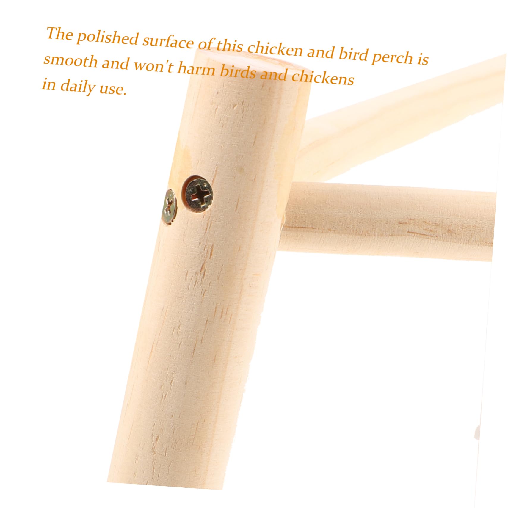 BESTonZON 3 Piezas Soporte Triangular de Madera para Gallinas y Aves Percha Natural para Gallinero Juguete para Accesorio Seguro y Resistente para Ejercicio de Aves