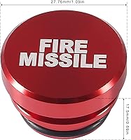 Vista 2 de Encendedores de automóvil de aluminio a prueba de polvo, 6 unidades, botón de misil de fuego, accesorios de repuesto de 12 voltios, decoraciones
