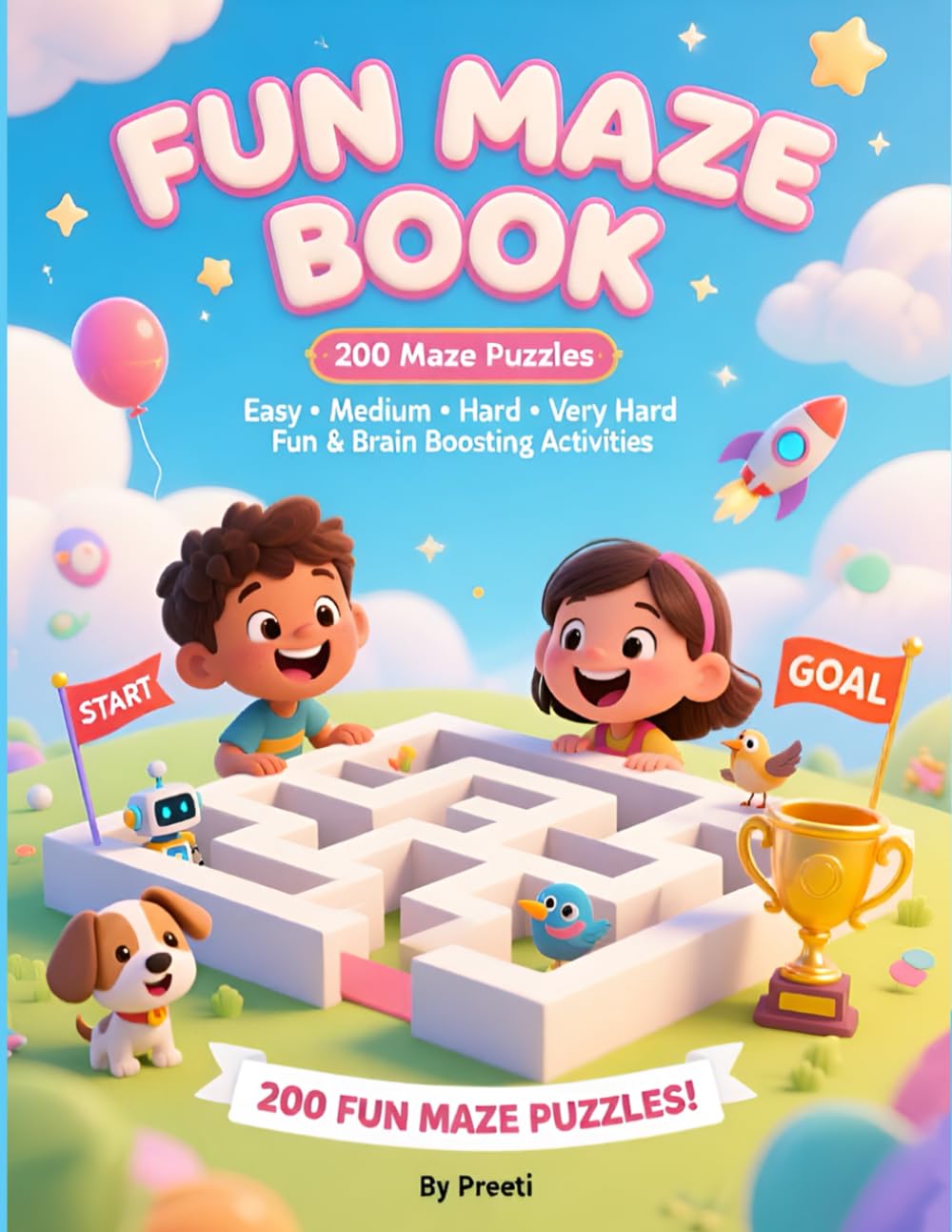 The Ultimate Maze Book for Kids: 200 Fun & Challenging Mazes to Build Focus and Logic