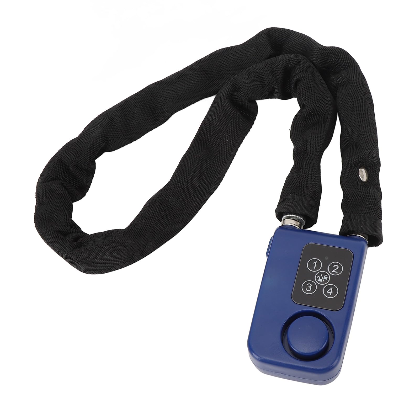 Blocco Bici Intelligente, Blocco Allarme Bici Anti -pressione a Bassa Potenza Avviso a 4 Cifre INDICATORE LED Resistente Al Furto per Moto (BLUE)