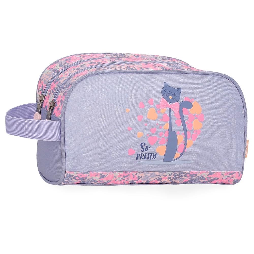 Enso So Pretty Neceser, Estuche Escolar, Infantil, Fabricado en poliéster, tamaño Ideal, Compartimentos.